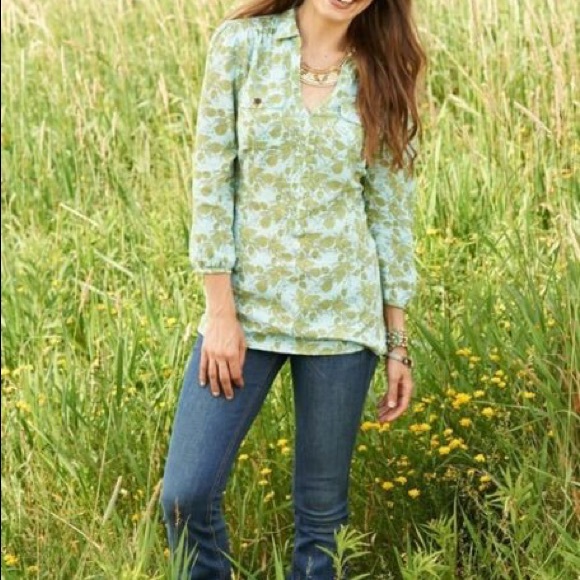 Matilda Jane Tops - MATILDA JANE Secret Fields Dappled Piper Top Green